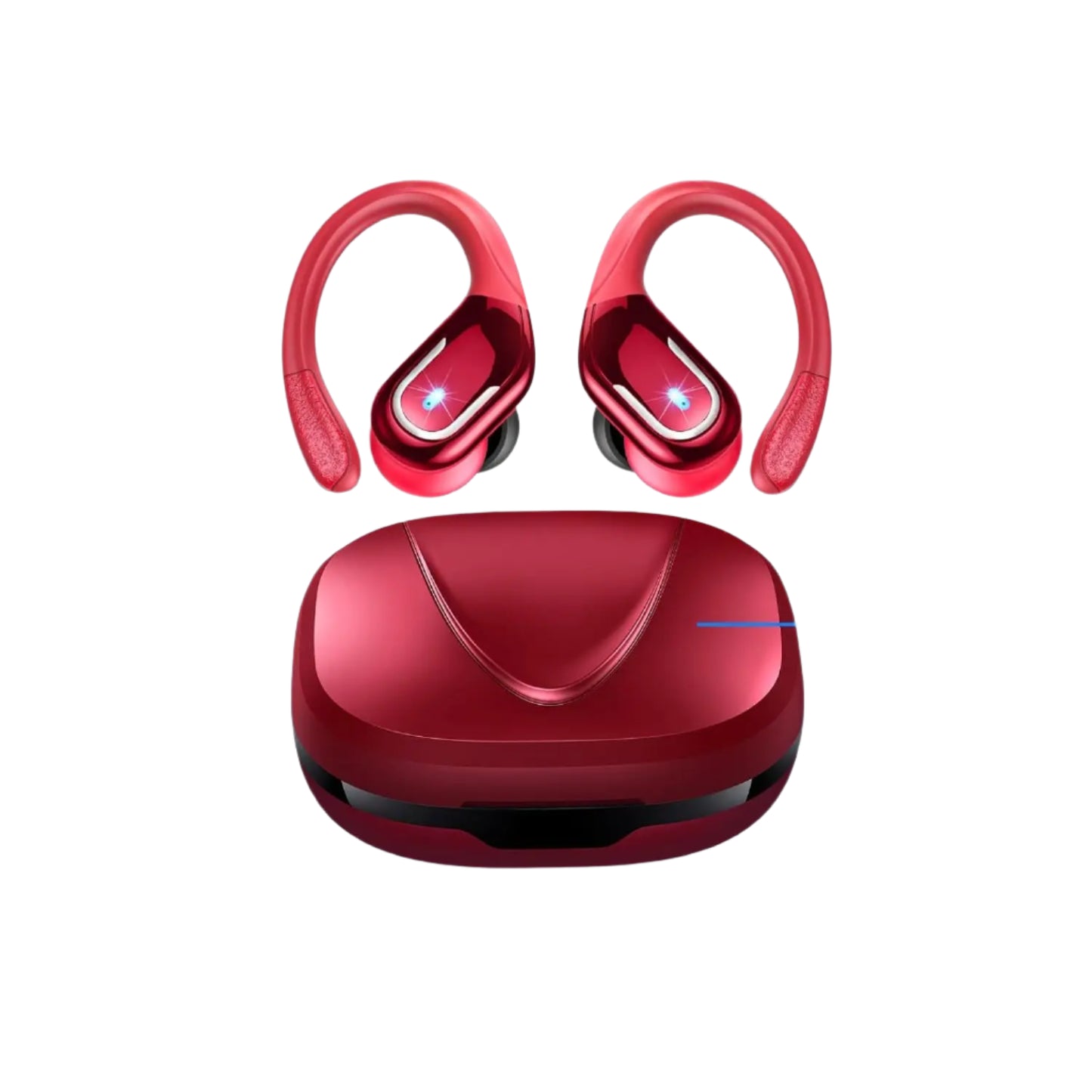 Auricolari Wireless Bluetooth 5.3 con Ganci per le Orecchie – Microfono ENC, Ideali per Sport e Chiamate