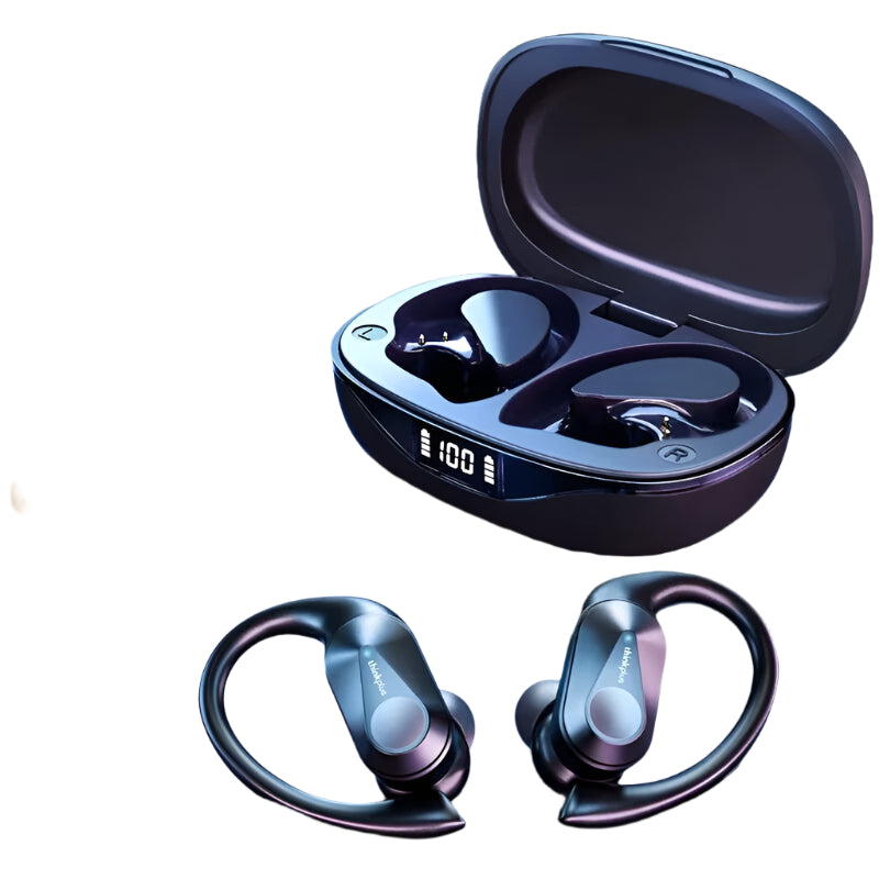 Auricolari Wireless TWS Bluetooth 5.3 con Display LED, Riduzione del Rumore, Impermeabili – Modello Sportivo Nuovo