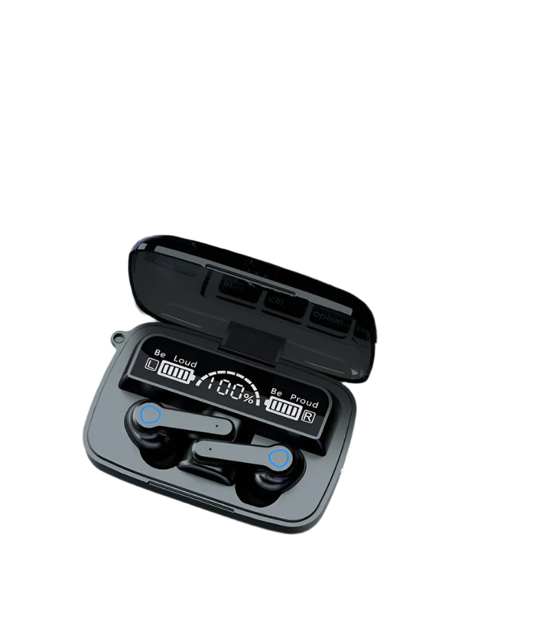 Auricolari TWS M19 con Controllo Touch Intelligente, Display LED, Bluetooth Wireless Impermeabili con Microfono