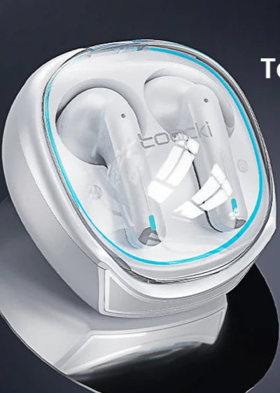 Auricolari Bluetooth 5.3 TWS In-Ear, Impermeabili, con LED, 40H di Autonomia, Bassa Latenza 35ms e Microfono