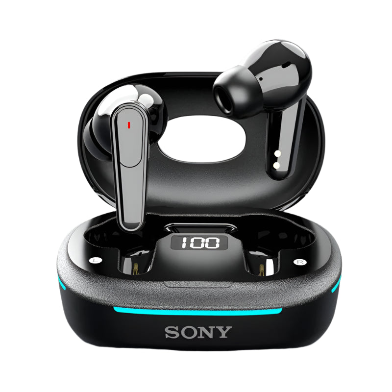Auricolari Bluetooth Wireless con Display Batteria – Cuffie In-Ear Sportive Impermeabili con Custodia a Conchiglia e Audio Hi-Fi