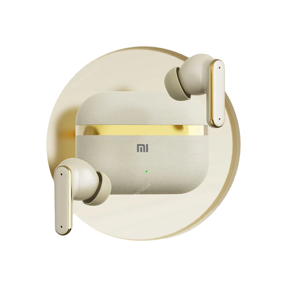 Écouteurs intra-auriculaires Bluetooth sans fil Xiaomi Premium en similicuir, avec autonomie ultra longue et réduction du bruit