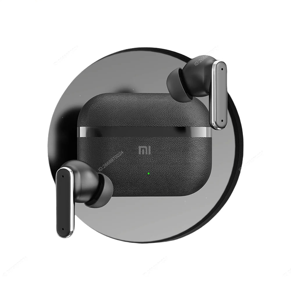 Écouteurs intra-auriculaires Bluetooth sans fil Xiaomi Premium en similicuir, avec autonomie ultra longue et réduction du bruit