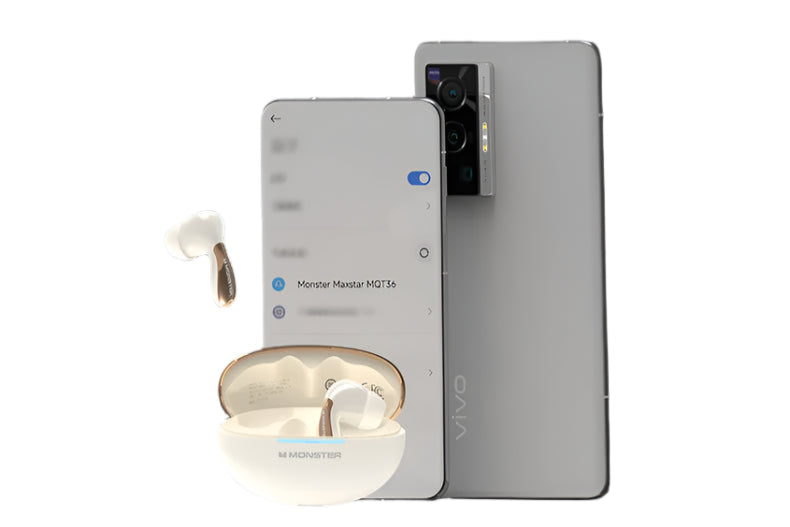 Auricolari Bluetooth TWS MQT36 con Bluetooth 5.4, Batteria a Lunga Durata, Riduzione del Rumore ENC, Microfono e Audio HD per Gaming