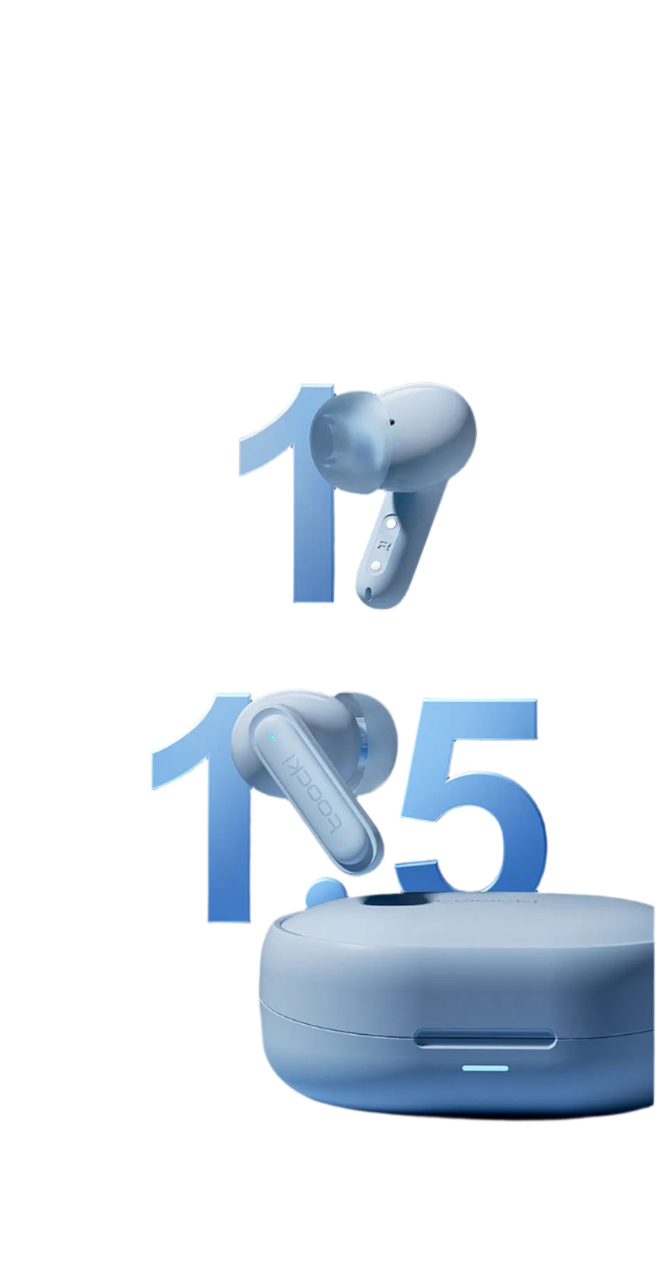 Auricolari Bluetooth 5.3 TWS con Ricarica Rapida, Controllo Touch, Audio HiFi Stereo e Lunga Autonomia per Sport