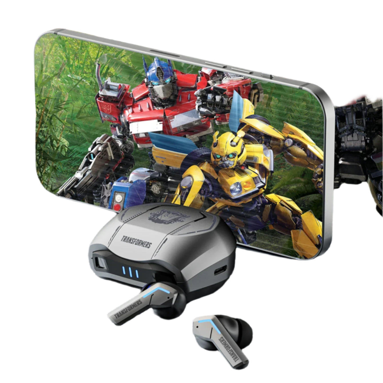 Auricolari Bluetooth 5.3 TWS con Riduzione del Rumore a Doppia Modalità, Audio HiFi, Connessione Stabile, Ideali per Gaming e Musica