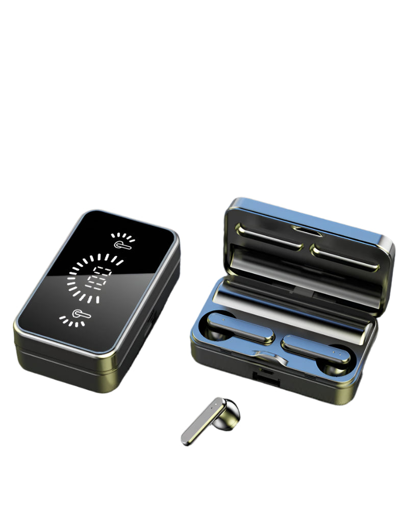 Auricolari Bluetooth S20 con Display Digitale, Controllo Touch, Stereo Wireless 5.3 – Sportivi e Ideali per il Gaming