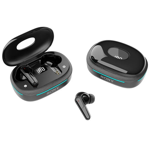 Auricolari Bluetooth Wireless con Display Batteria – Cuffie In-Ear Sportive Impermeabili con Custodia a Conchiglia e Audio Hi-Fi