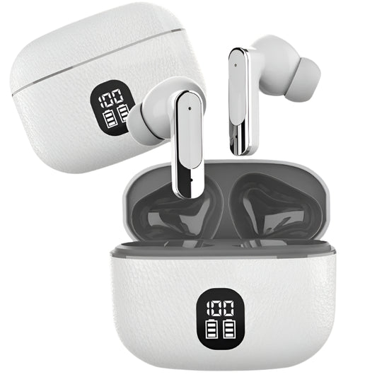 Auricolari Wireless Bluetooth 5.4 con Cancellazione del Rumore, Display LED, Microfono e Impermeabilità per Sport