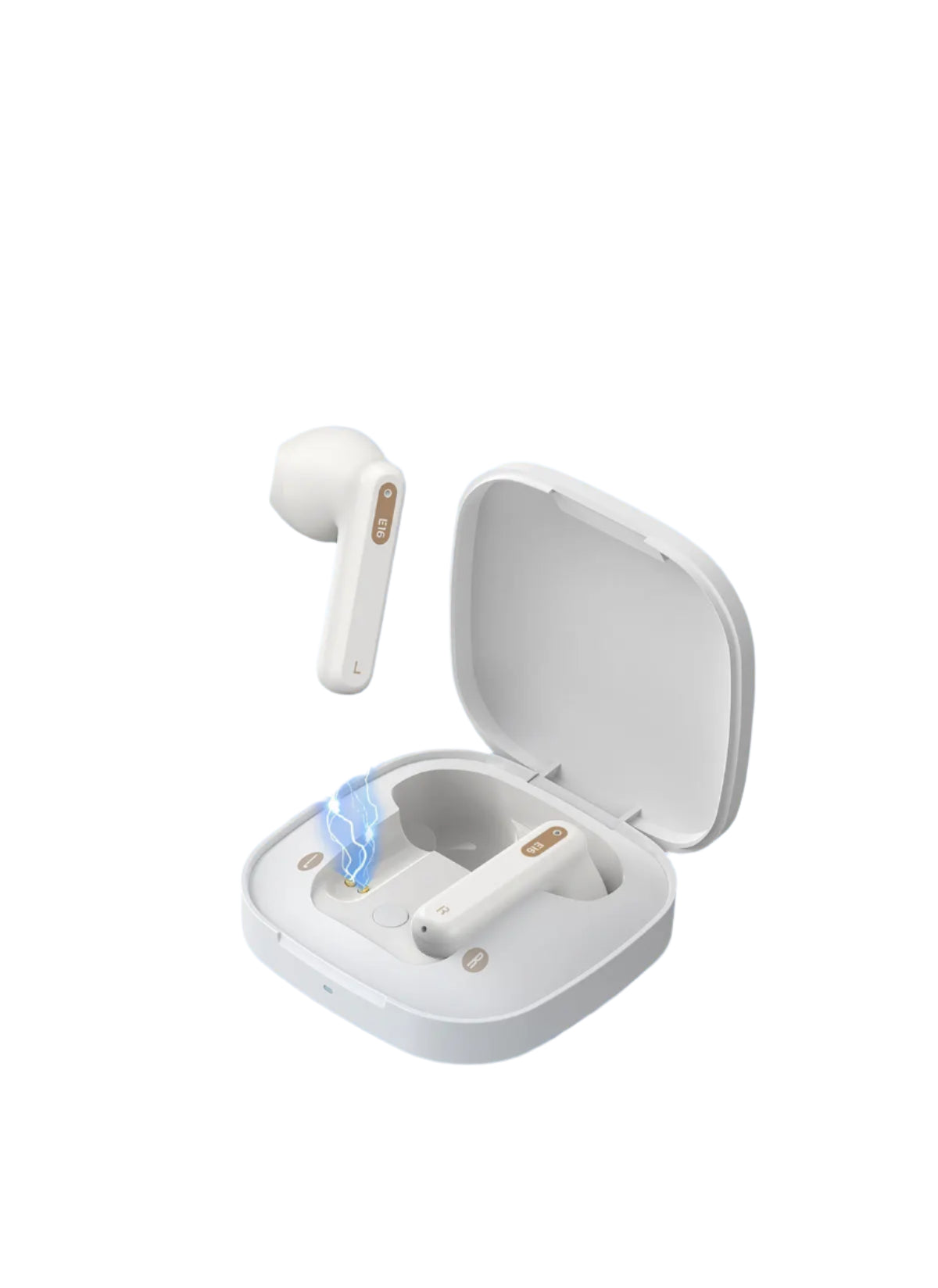Auricolari Wireless E16 Bluetooth 5.3 con 30h di Autonomia, IPX4 Impermeabili, Controllo Touch