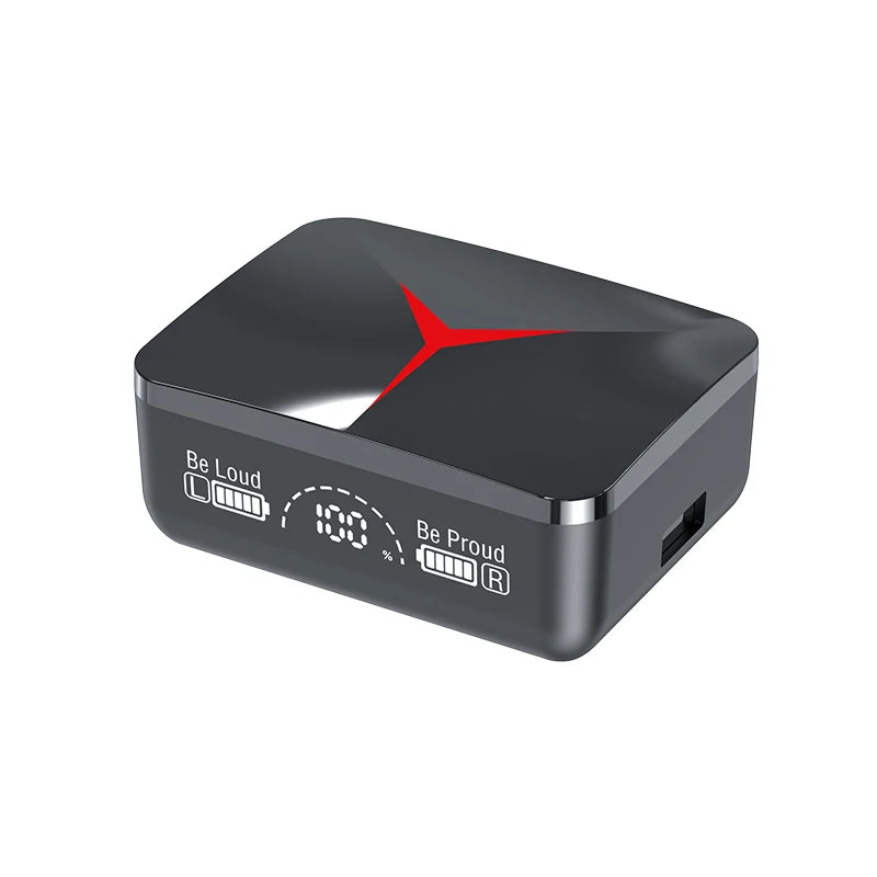 Auricolari Bluetooth 5.3 Wireless M90 Pro con Controllo Touch, Cuffie da Gaming HiFi Stereo, Riduzione del Rumore, Microfono Integrato