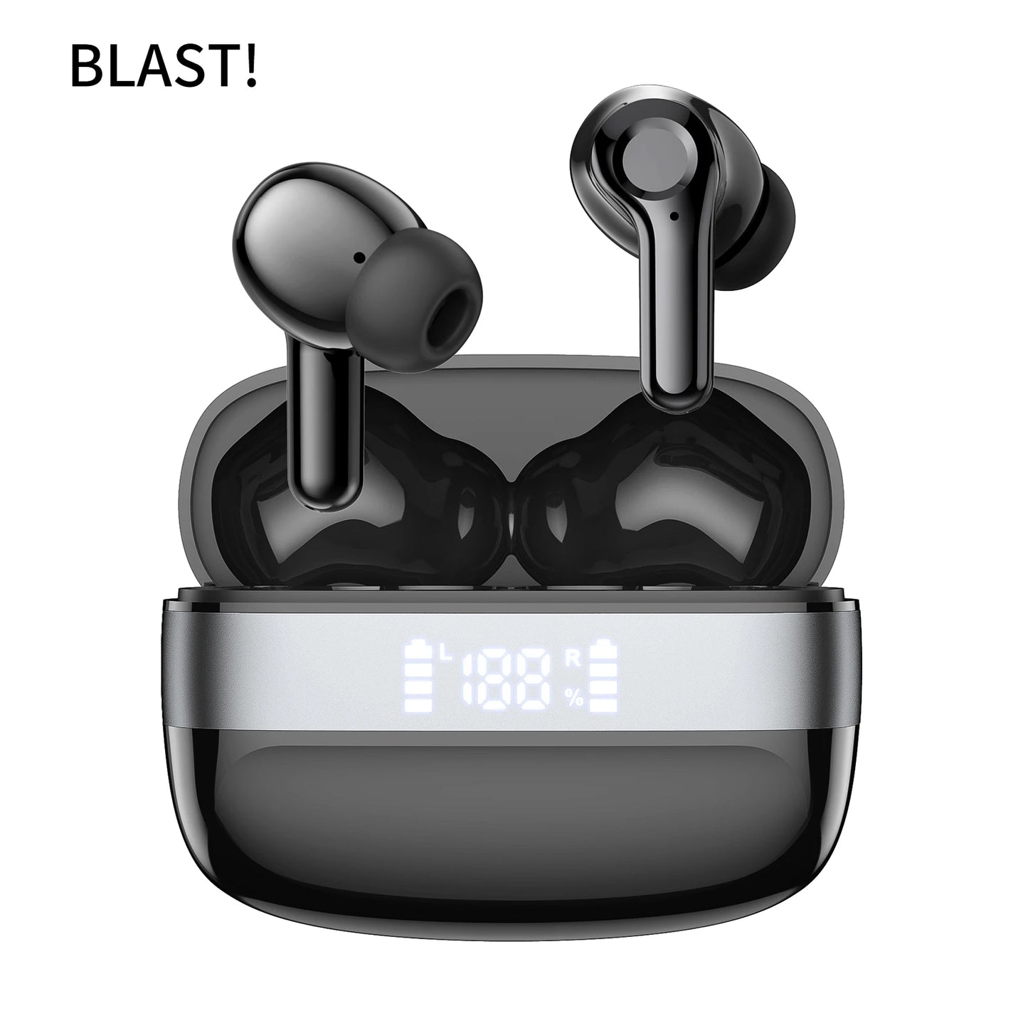 Auricolari Stereo Wireless TWS i90 con Controllo Touch, Riduzione del Rumore e Custodia di Ricarica da 400mAh