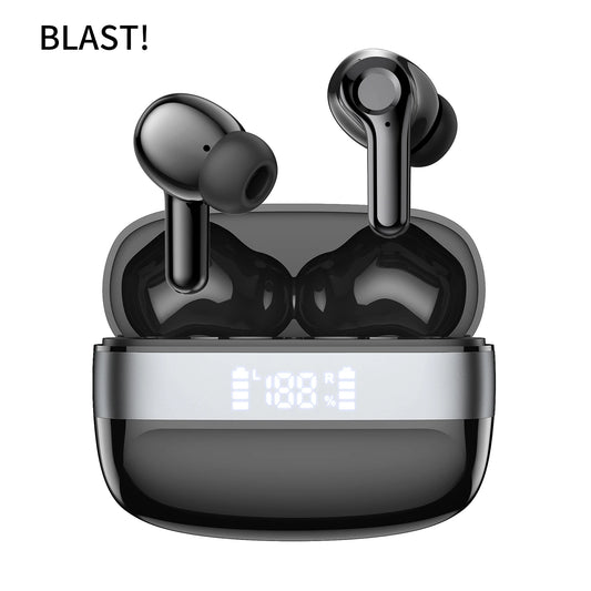 Auricolari Stereo Wireless TWS i90 con Controllo Touch, Riduzione del Rumore e Custodia di Ricarica da 400mAh