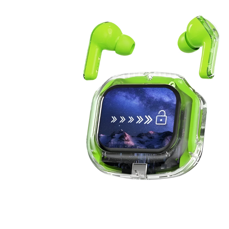 Auricolari Bluetooth TWS con Schermo LCD a Colori, Controllo Touch Intelligente, Audio Stereo HiFi e Riduzione del Rumore